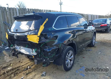 2015 Toyota Highlander Xle V6 from USA, damaged, VIN 5TDJKRFHXFS107188